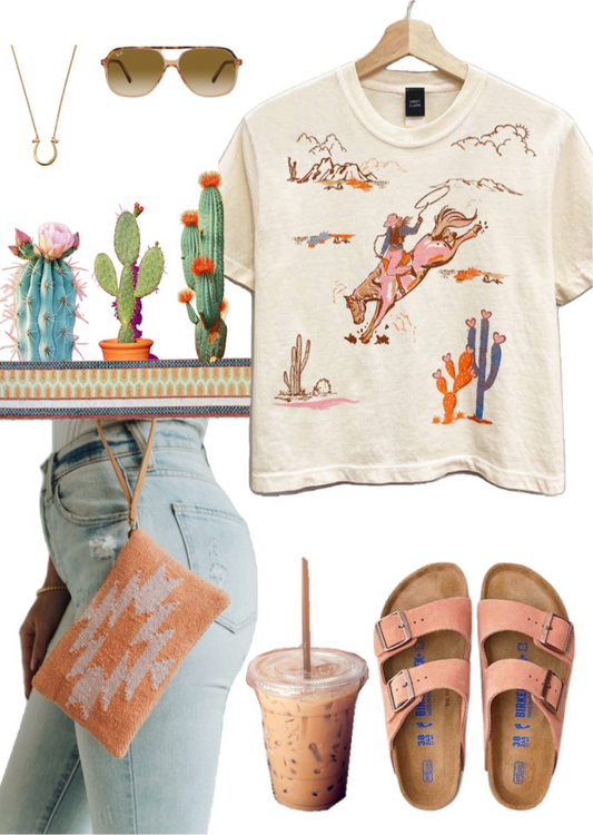 Bronco Babe Cropped Tee