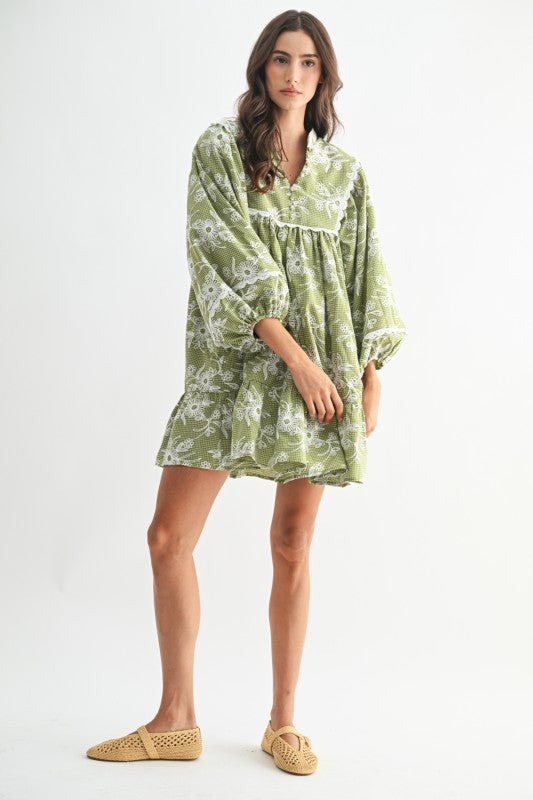 Sage Meadow Embroidered Dress
