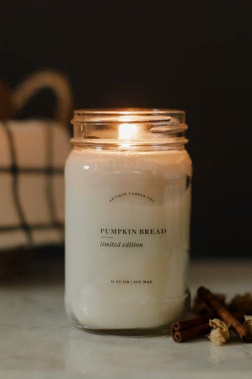 Antique Candle Co.® - Pumpkin Bread - Soy Wax Mason Jar Candle