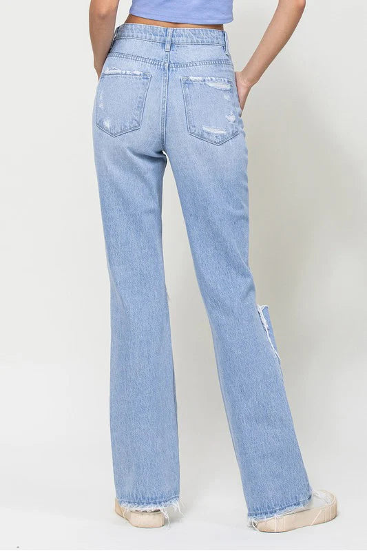 Vervet Super High Rise Distressed Jeans