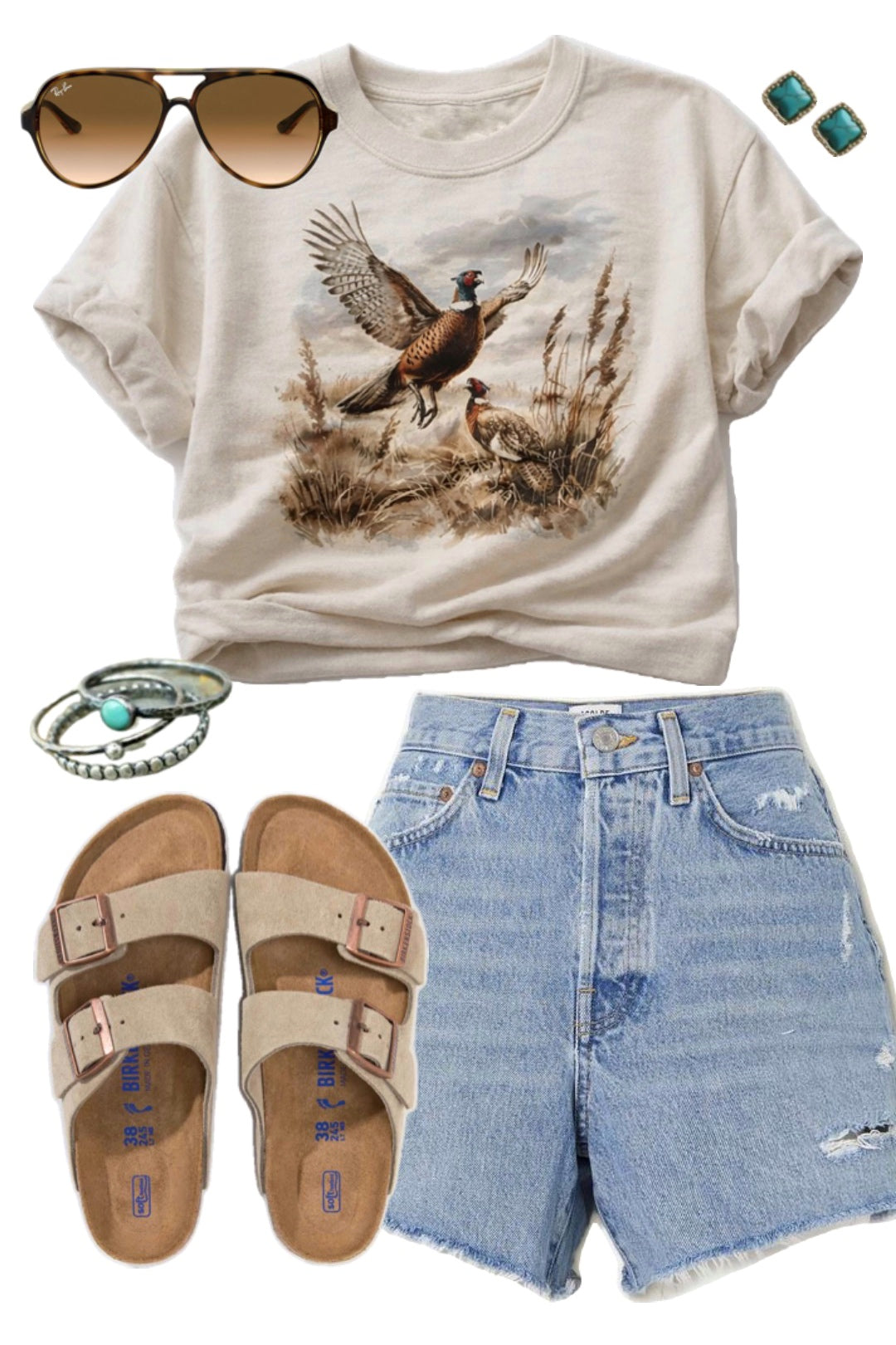 Pheasant Flight Graphic Tee