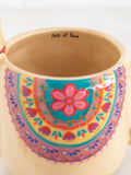 Natural Life Llama Folk Art Mug