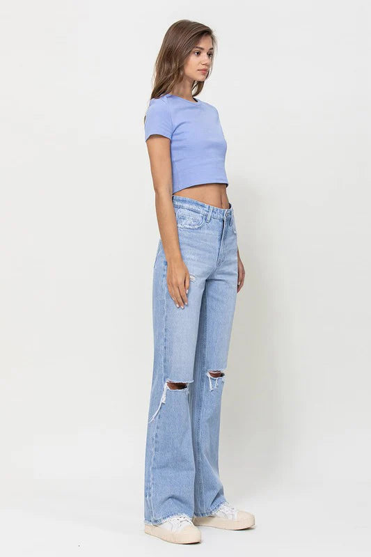 Vervet Super High Rise Distressed Jeans