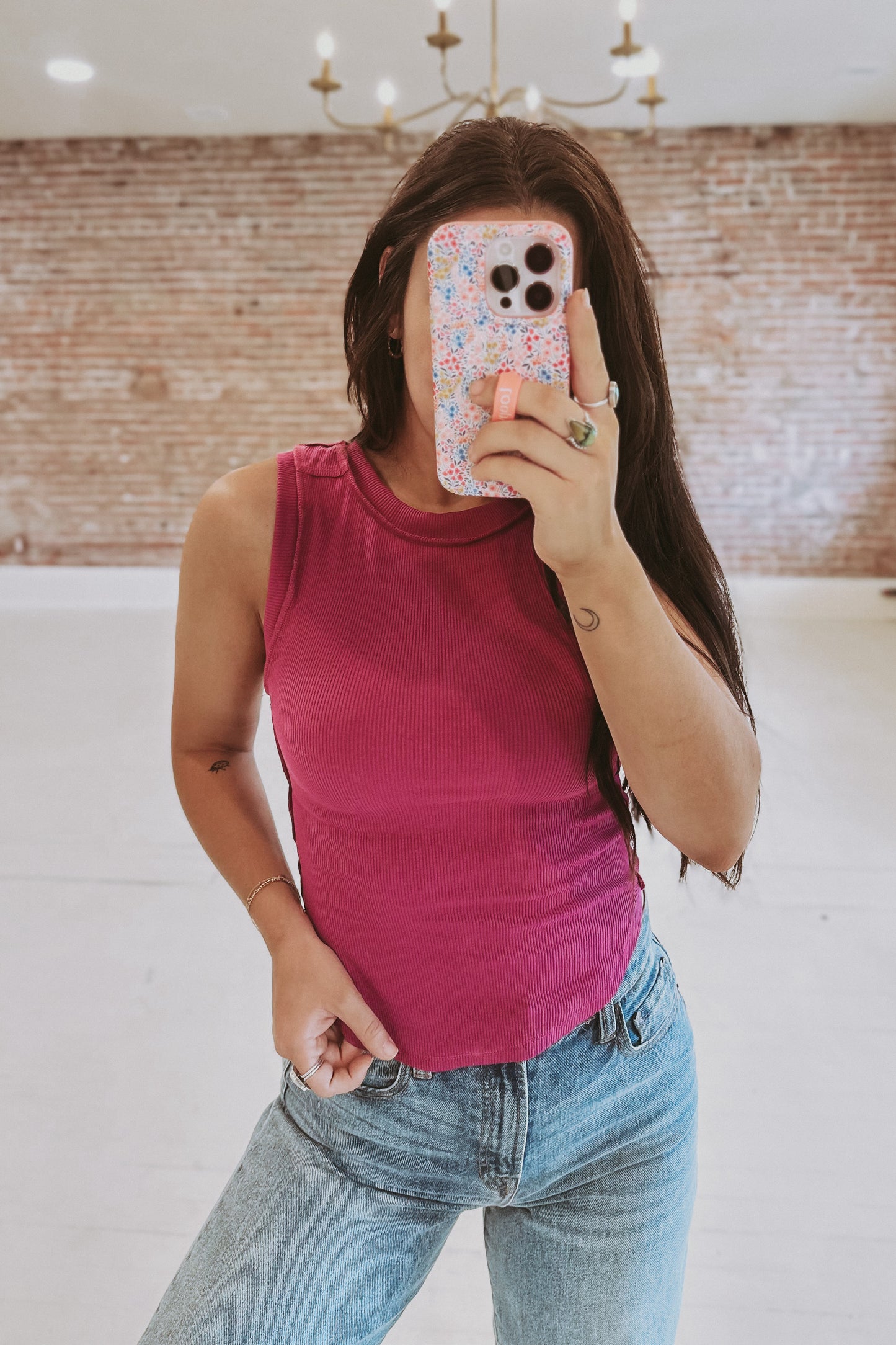 Inside-Out Casual Ribbed Tank