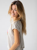 Natural Life Boxy Floral Peace Tee