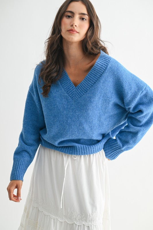 Cornflower Sky Knit Sweater
