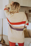 What's Your Story Striped Cardigan