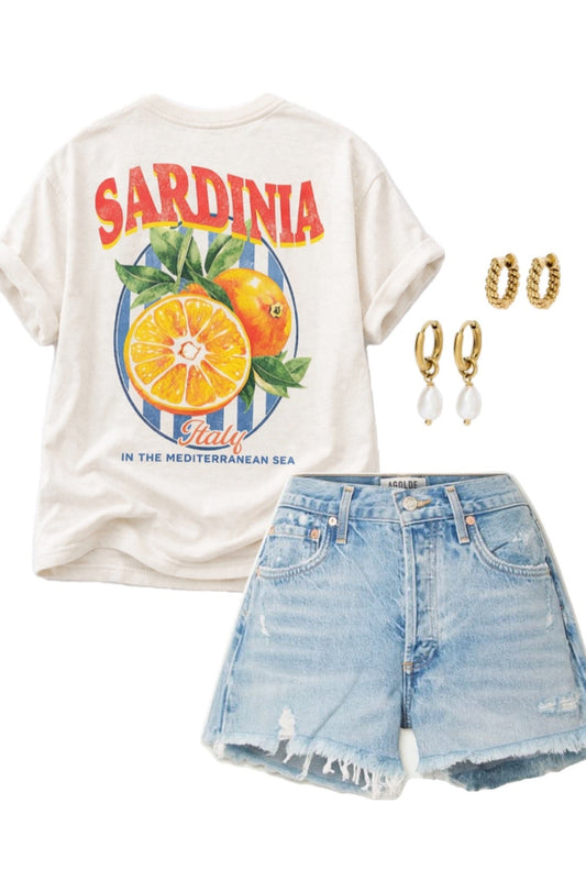 sardinia italy citrus graphic tee vintage travel shirt