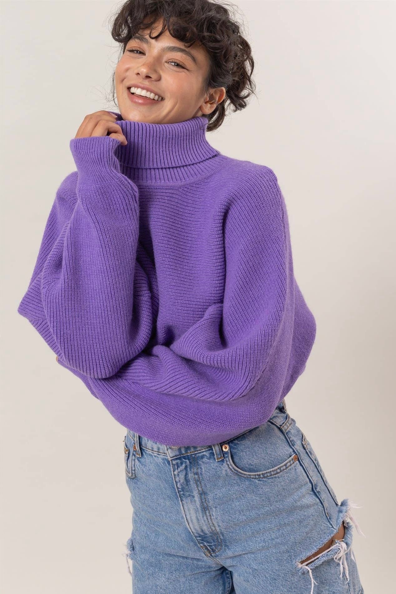 The Violet Cloud Turtleneck