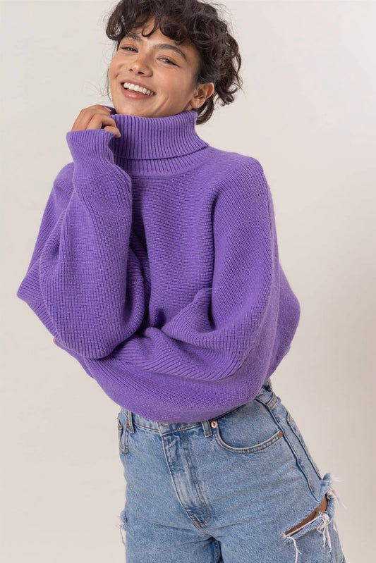 The Violet Cloud Turtleneck