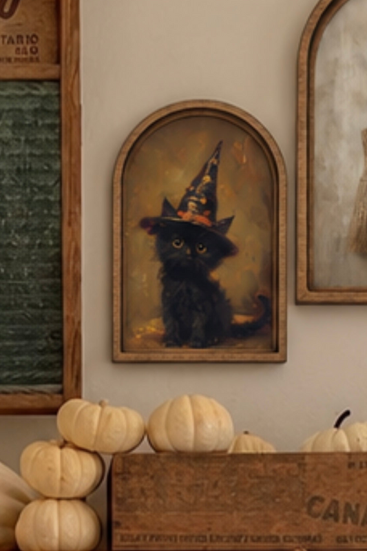 The Midnight Kitten Mini Arch Frame