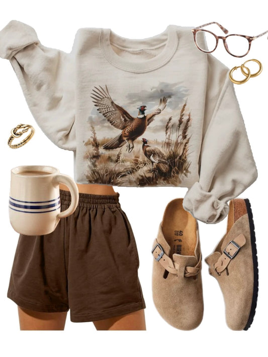 Pheasant Flight Crewneck