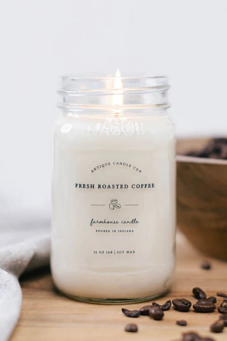 Antique Candle Co.® - Fresh Roasted Coffee - Soy Wax Mason Jar Candle