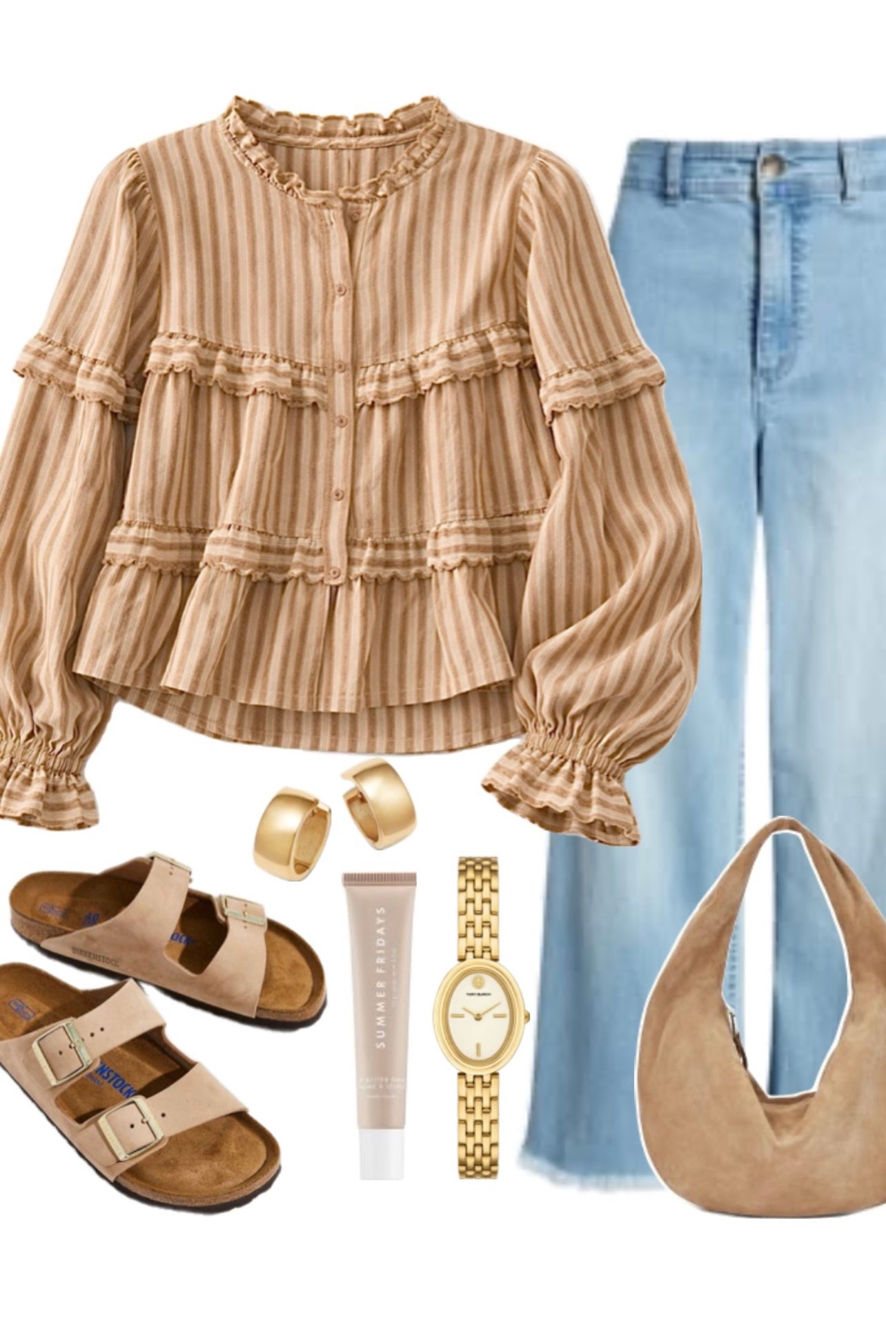 Golden Hour Ruffle Blouse