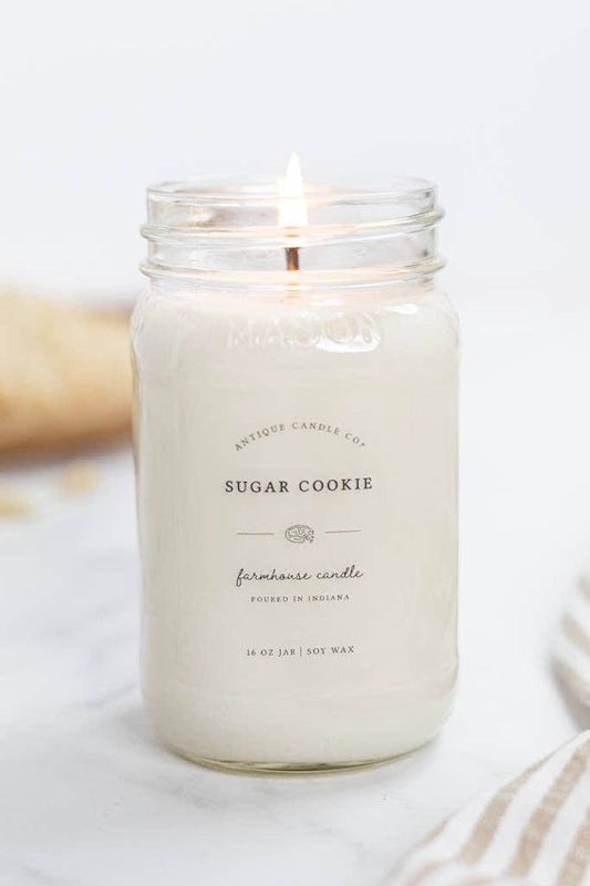 Antique Candle Co.® - Sugar Cookie - Soy Wax Mason Jar Candle