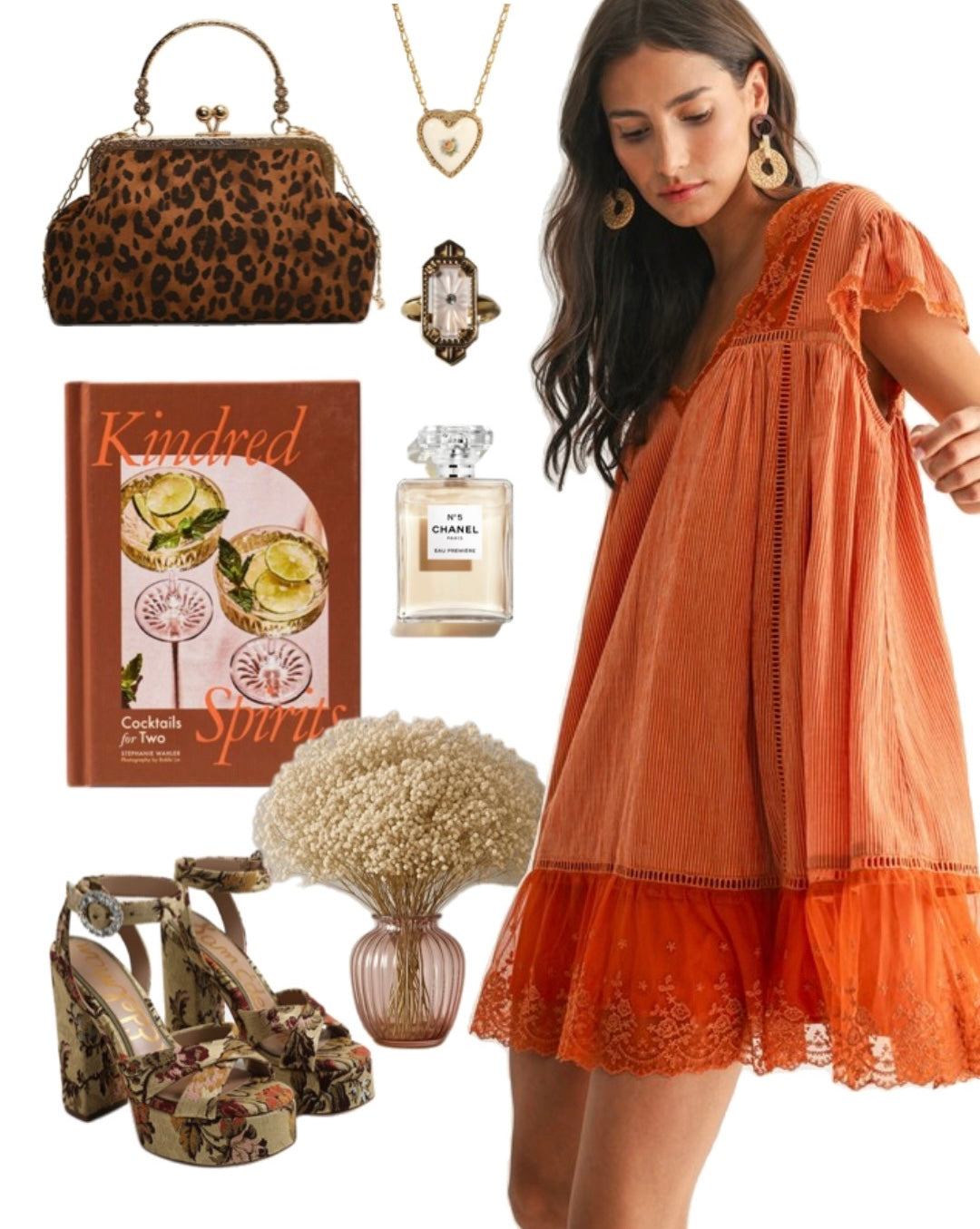 Autumn Glow Babydoll Dress