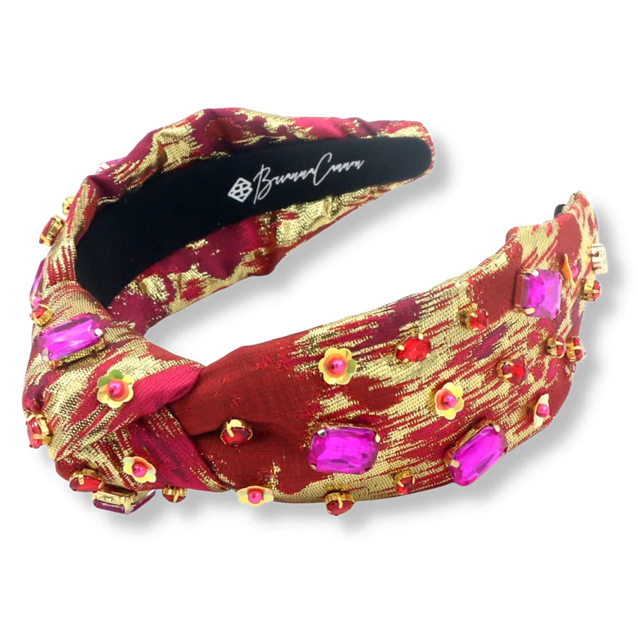 Red & Gold Brushstroke Headband