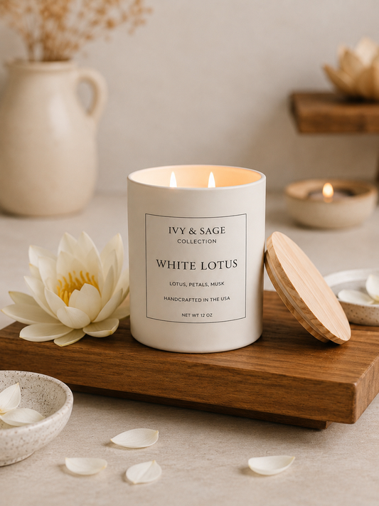 Ivy & Sage Candle | White Lotus