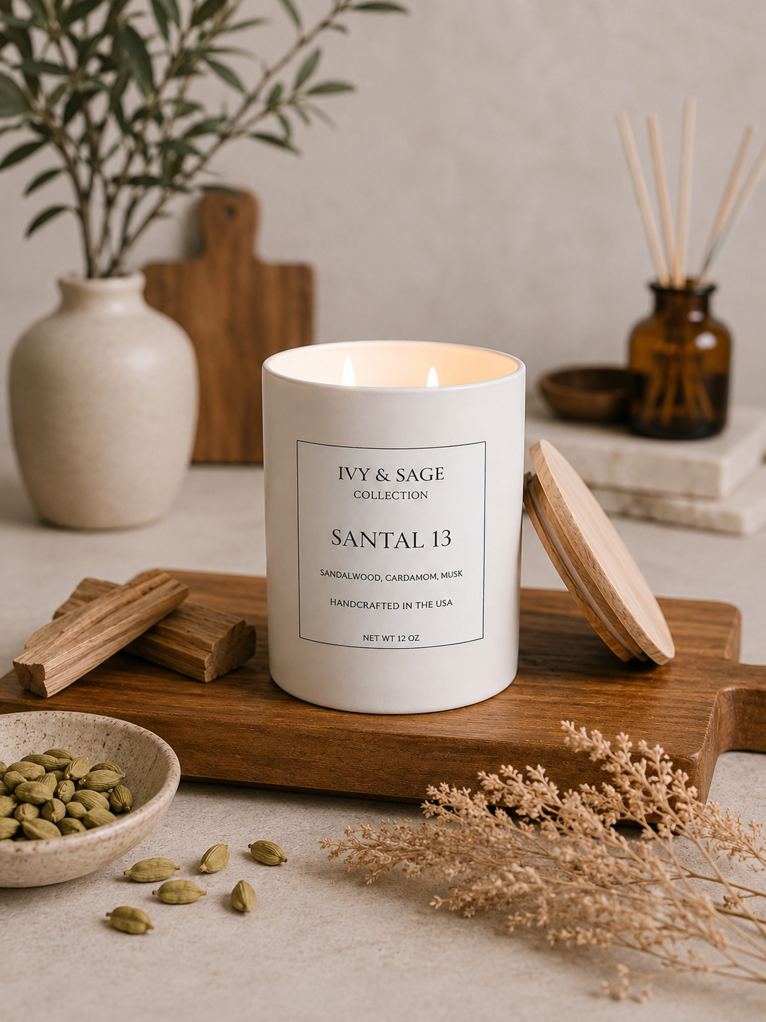 Ivy & Sage Candle | Santal 13