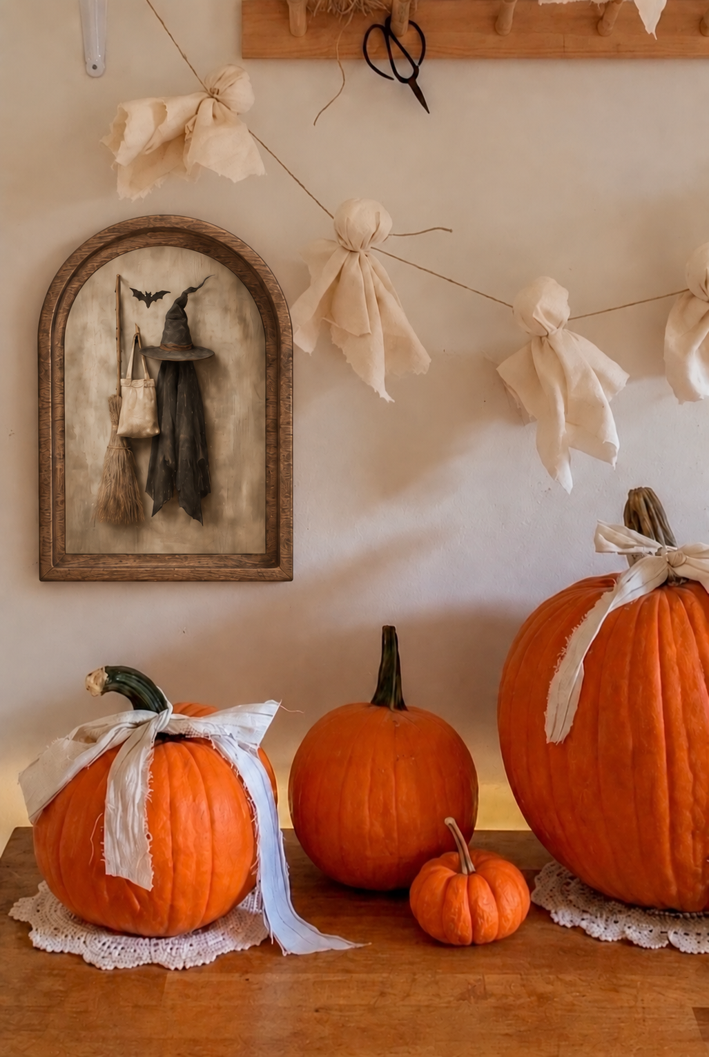 The Witch Hat & Broom Arch Frame