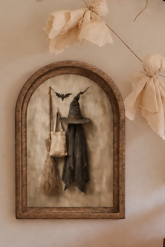 The Witch Hat & Broom Arch Frame