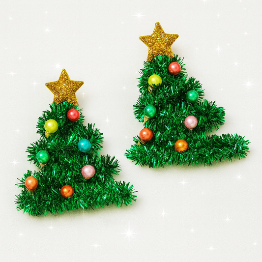 Tinsel Twinkle Tree Earrings