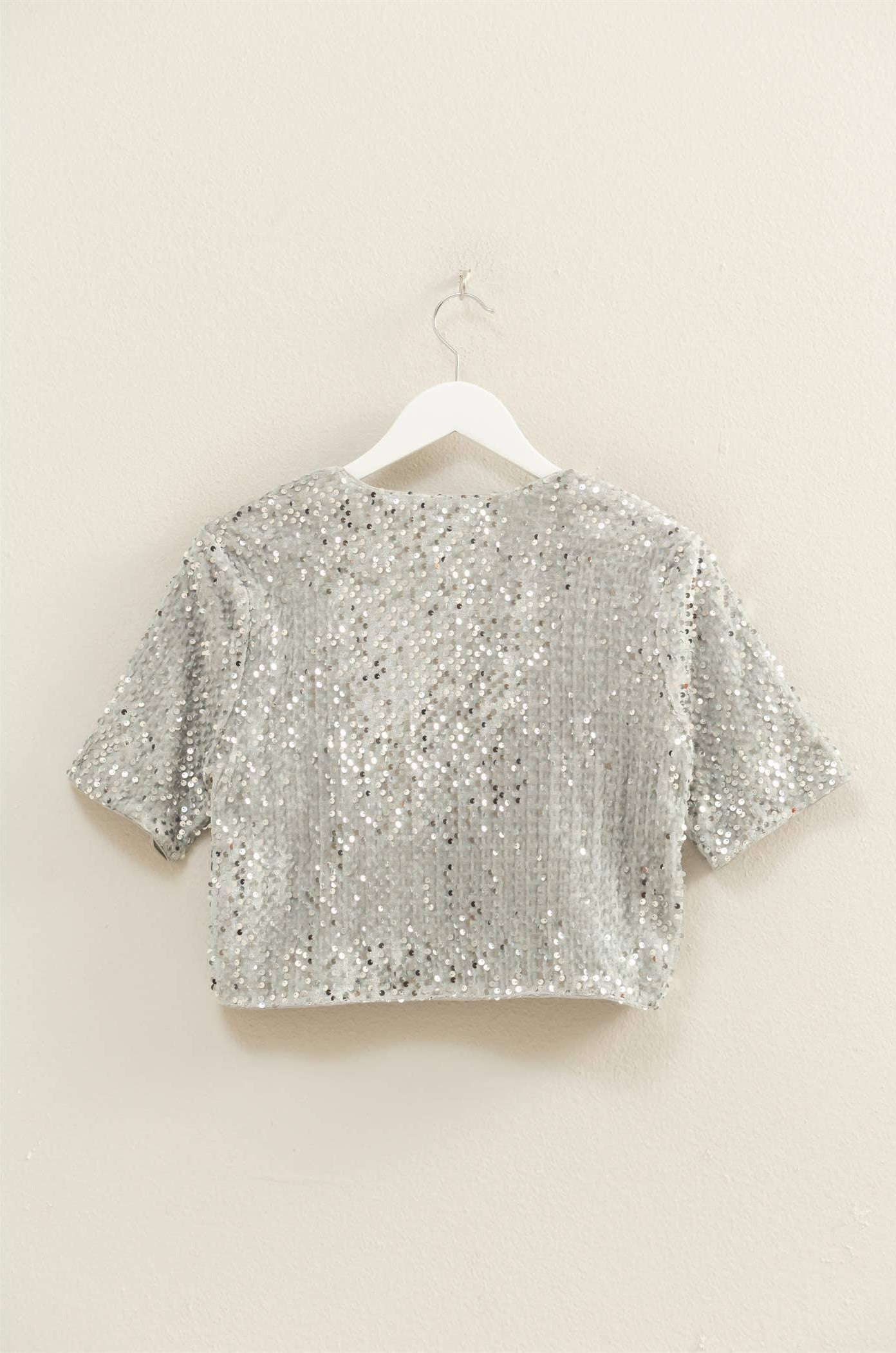 The Starlight Sequin Tie Top