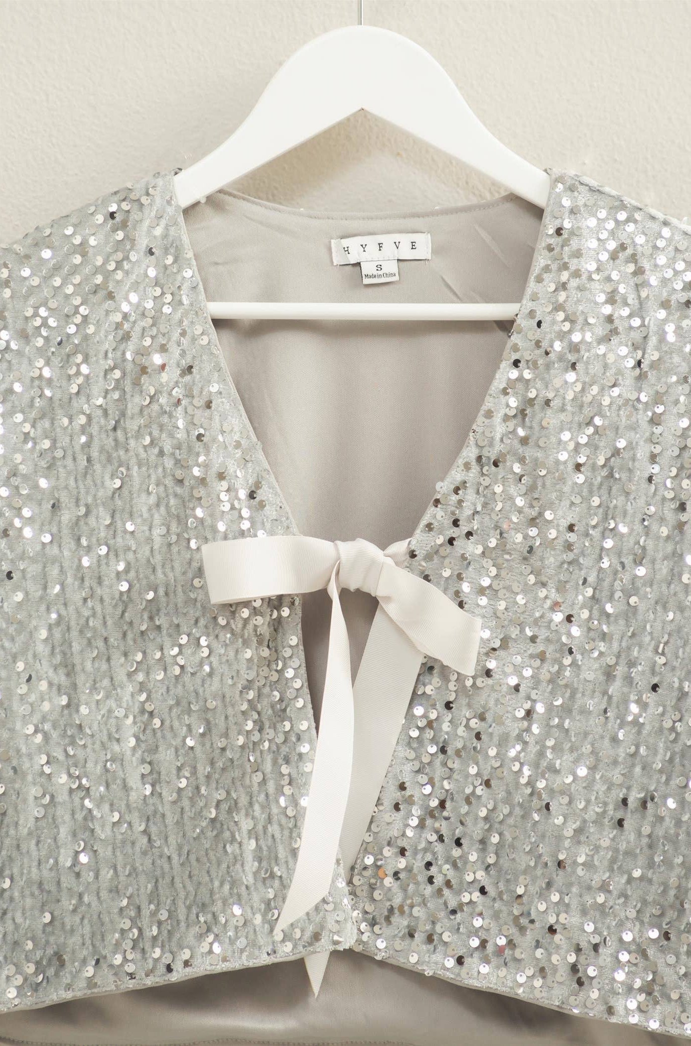 The Starlight Sequin Tie Top