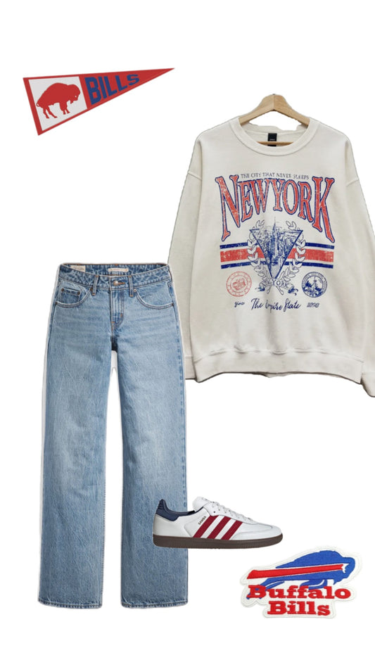 New York Retro Sporty Sweatshirt