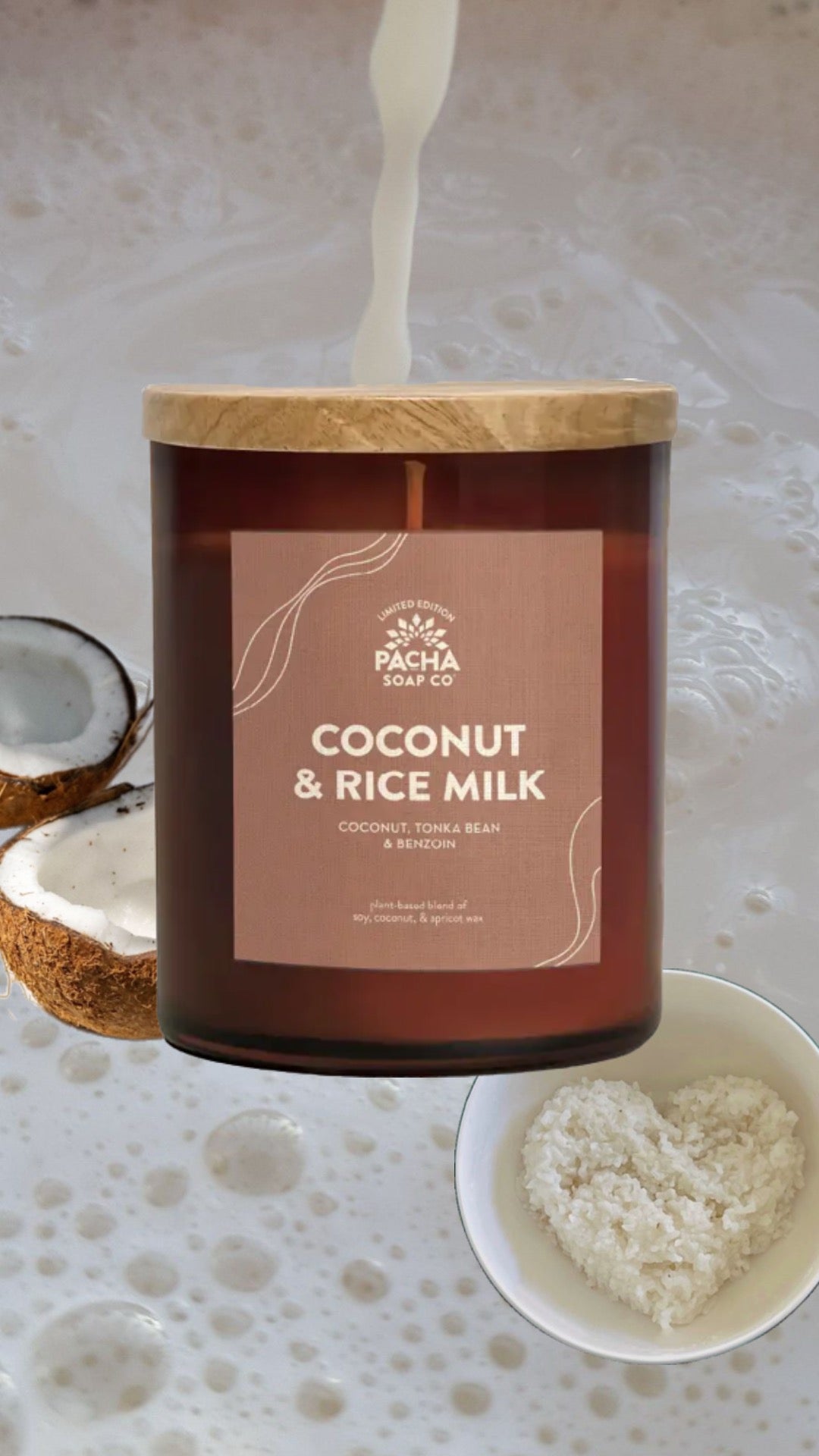 Pacha Soap Co. Coconut & Rice Milk Candle