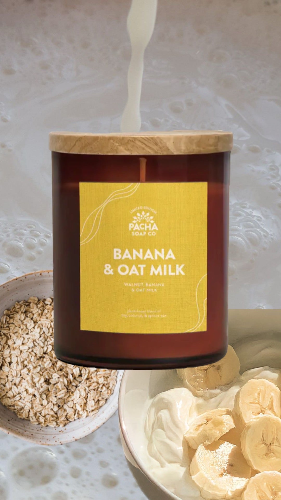 Pacha Soap Co. Banana & Oat Milk Candle