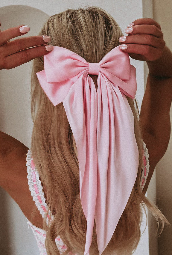 Satin Clip Hair Bow