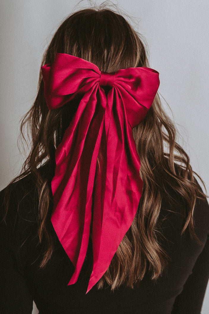 Satin Clip Hair Bow