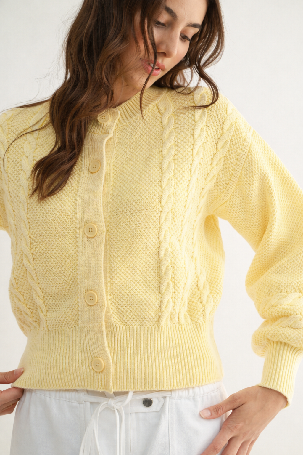Sweet Cream Cable Cardigan