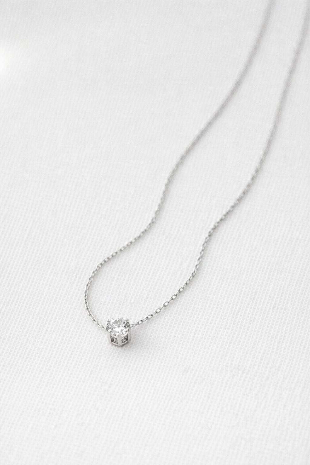 The Clara Waterproof Solitaire Necklace