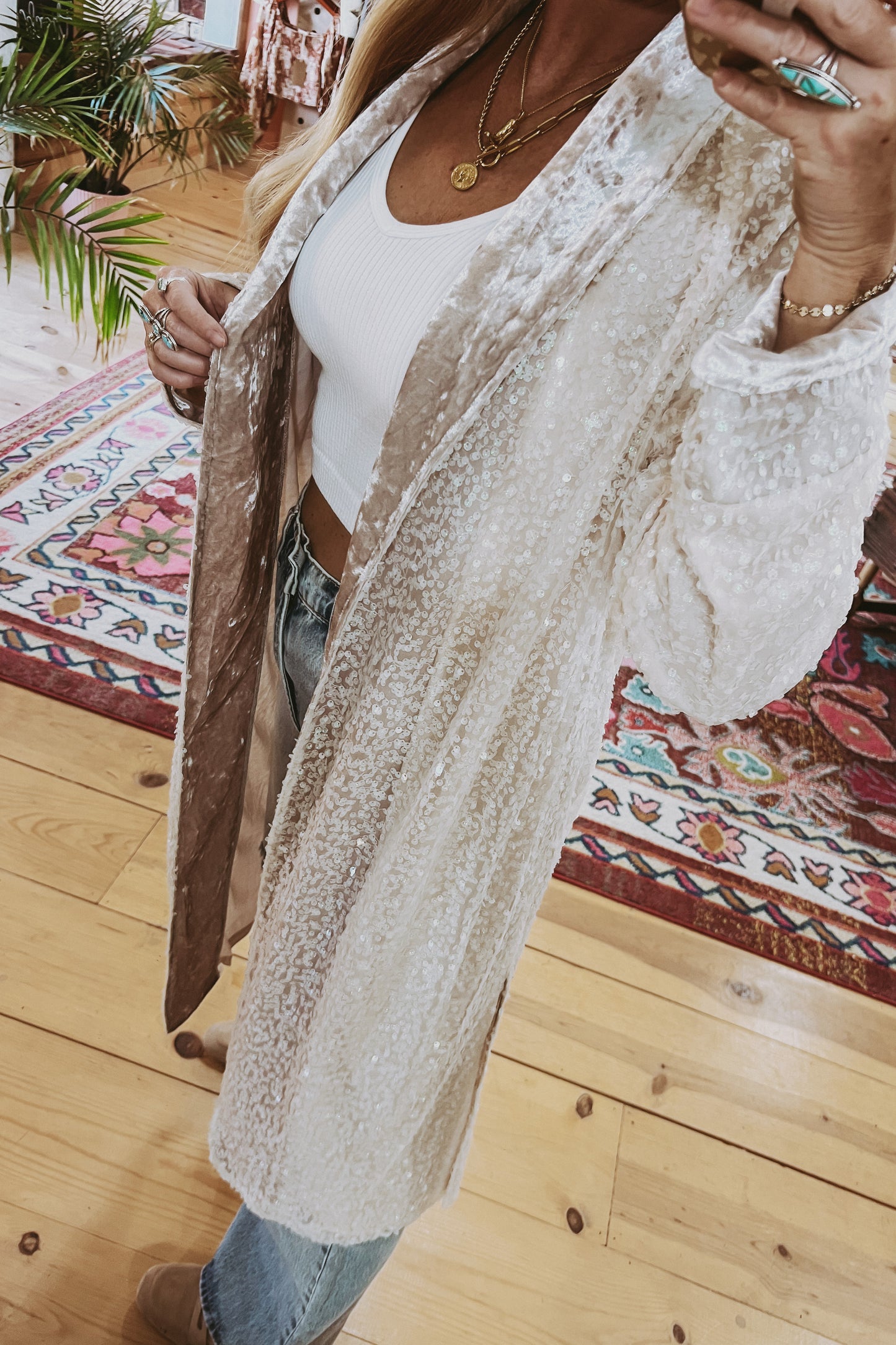 Afterglow Sequin Duster