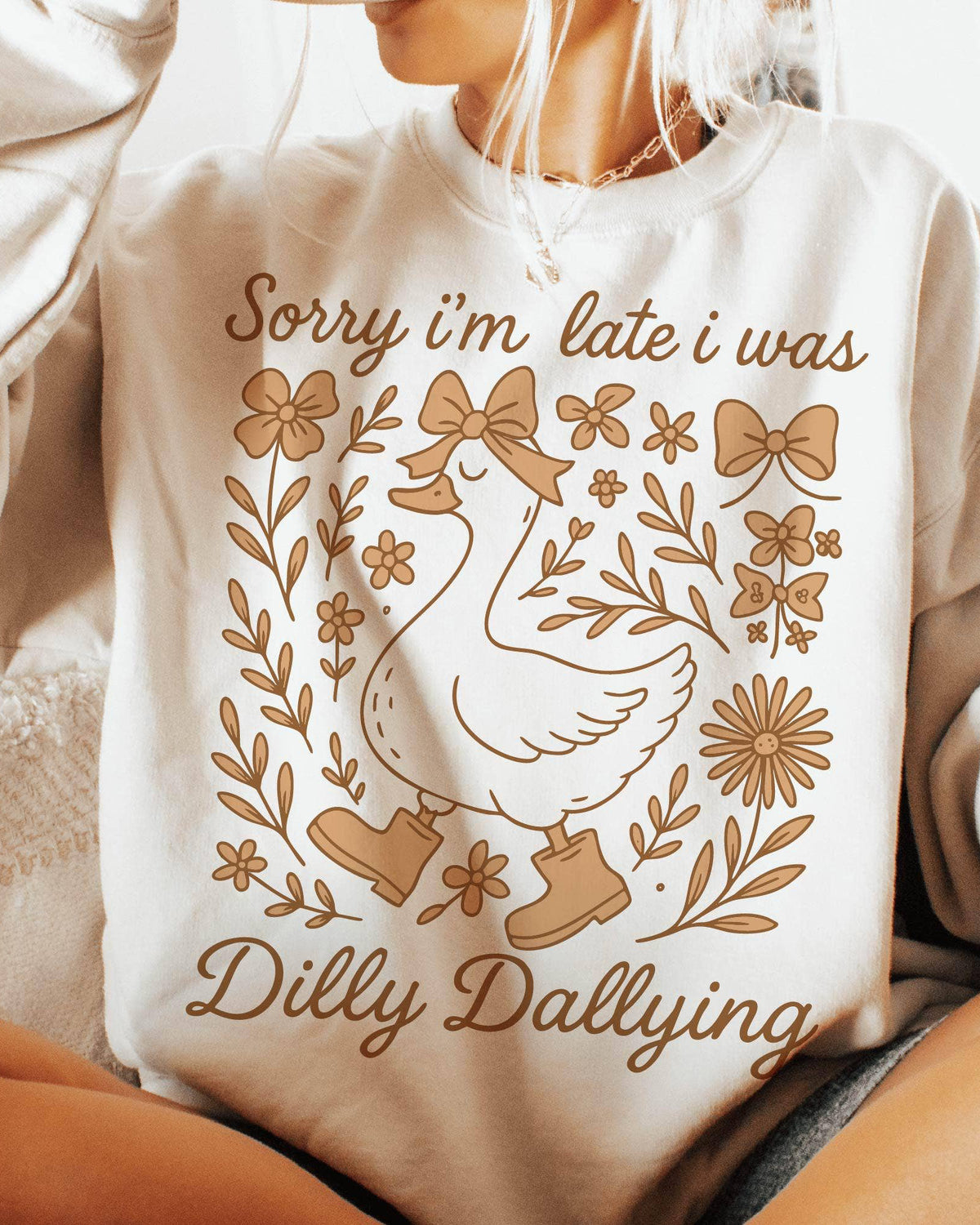 Dilly Dallying Duck Sweatshirt