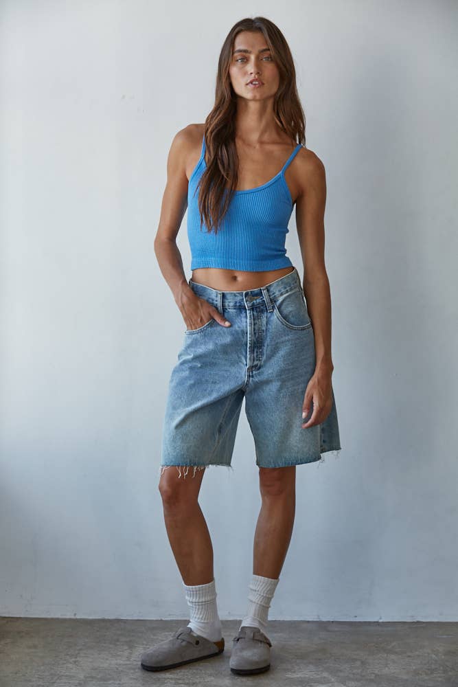 Knit Ribbed Seamless Brami