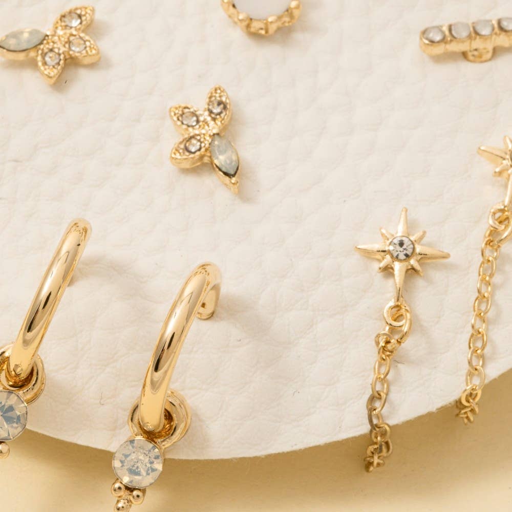 Moonstone Meadow Mini Earrings Set