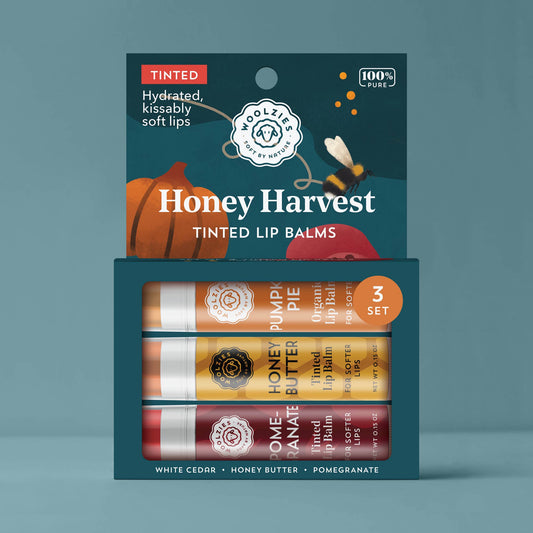 Woolzies - Honey Harvest Tinted Lip Balm Set Of 3