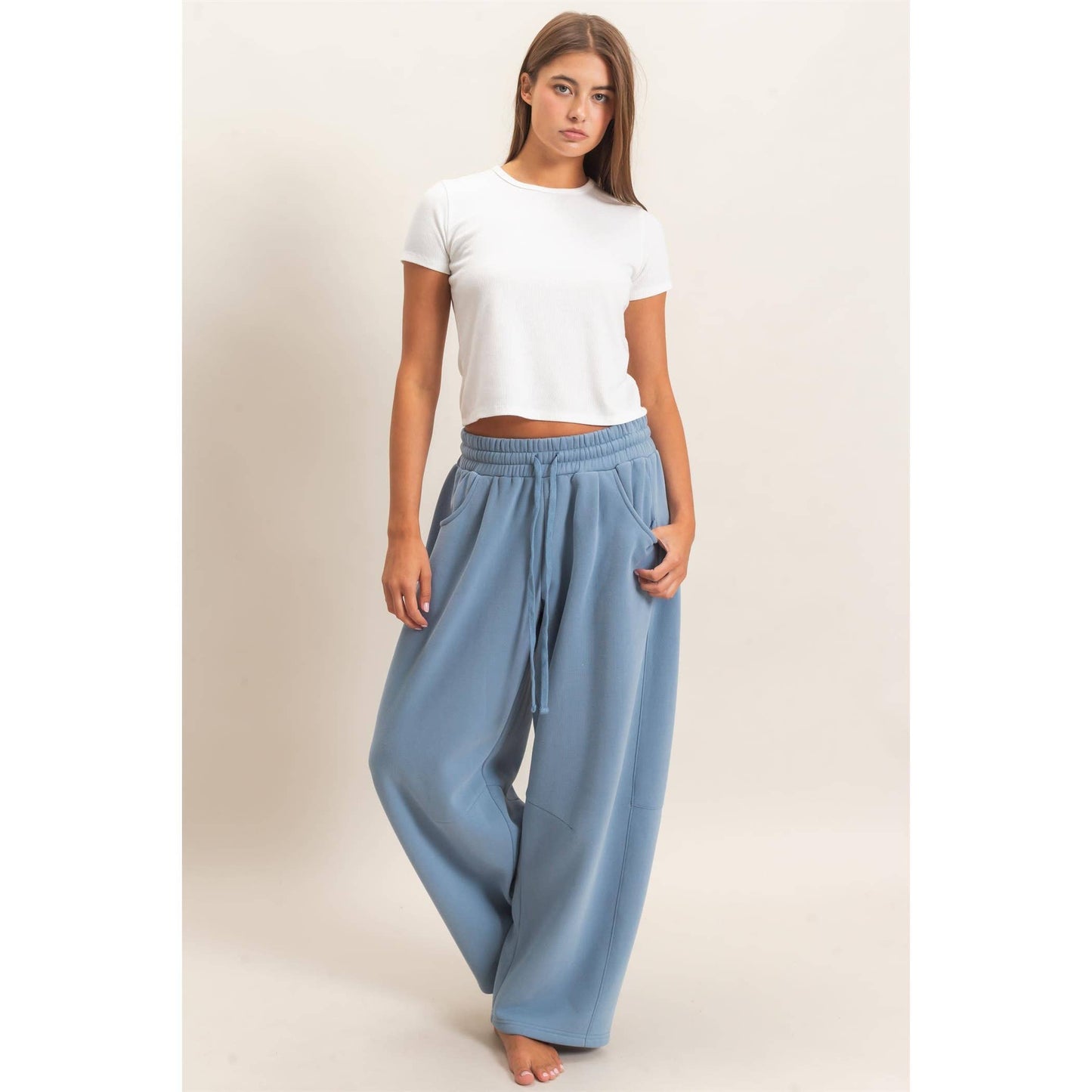 HYFVE - Drawstring Waist Barrel Sweatpants
