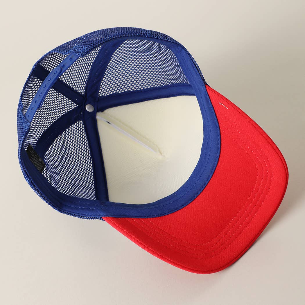 Gingham Patch USA Trucker Hat