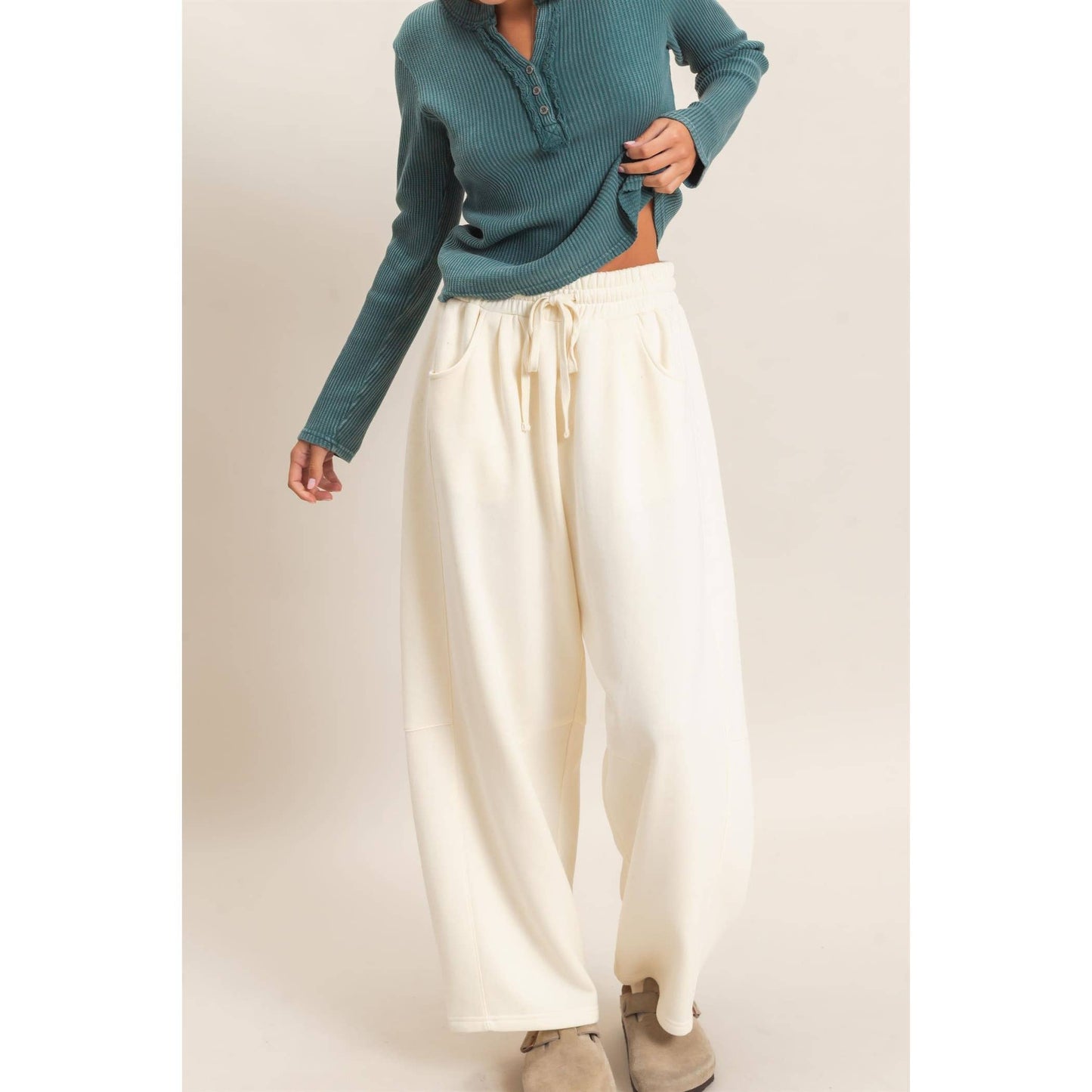 HYFVE - Drawstring Waist Barrel Sweatpants