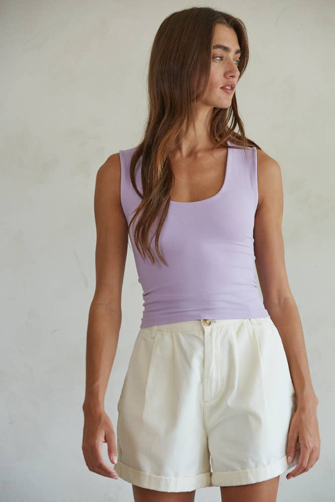 By Together - S1187N | Double Layered Seamless Top