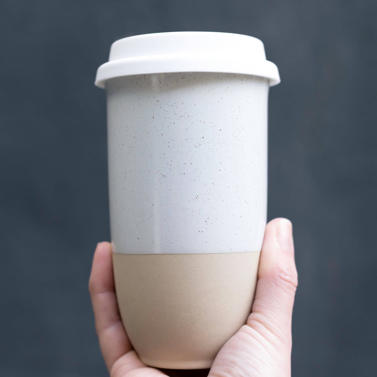 Nova Ceramics Travel Mugs - Dune 16oz Ceramic Travel Mug – (Includes Lid & Band)