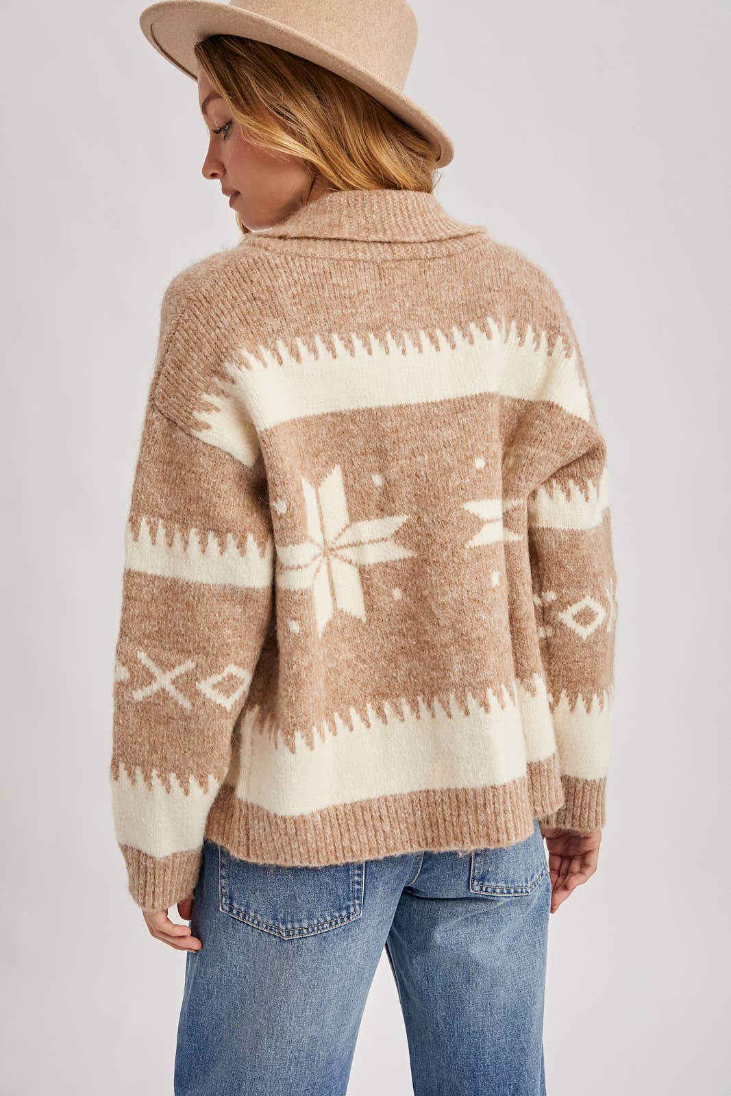 The Fireside Snowfall Zip Cardigan