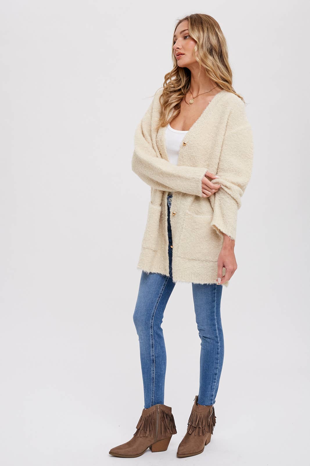 Boho Bliss Fuzzy Cardi