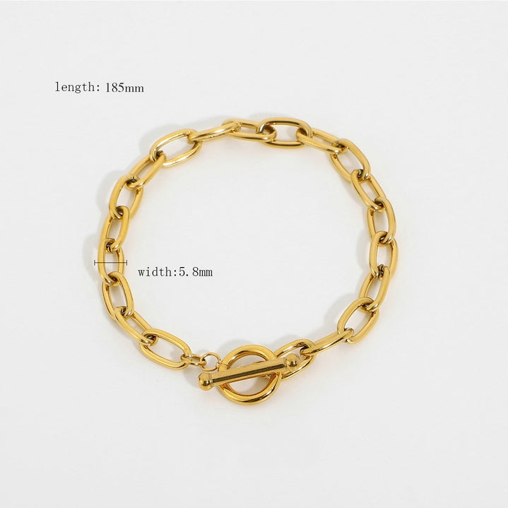 Birdie & Fern Chain Link Bracelet