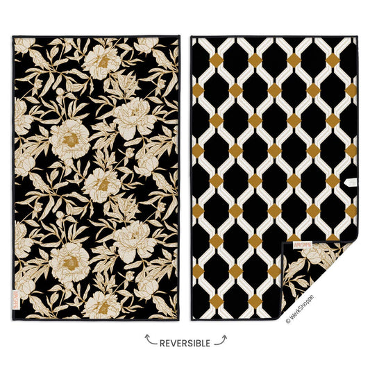 WerkShoppe - Ivory Roses Microfiber Kitchen Towel