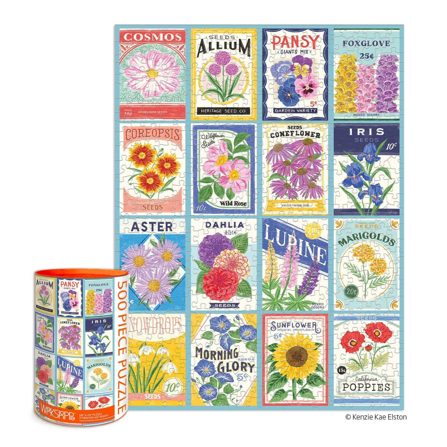 WerkShoppe - Seed Packets 500 Piece Puzzle